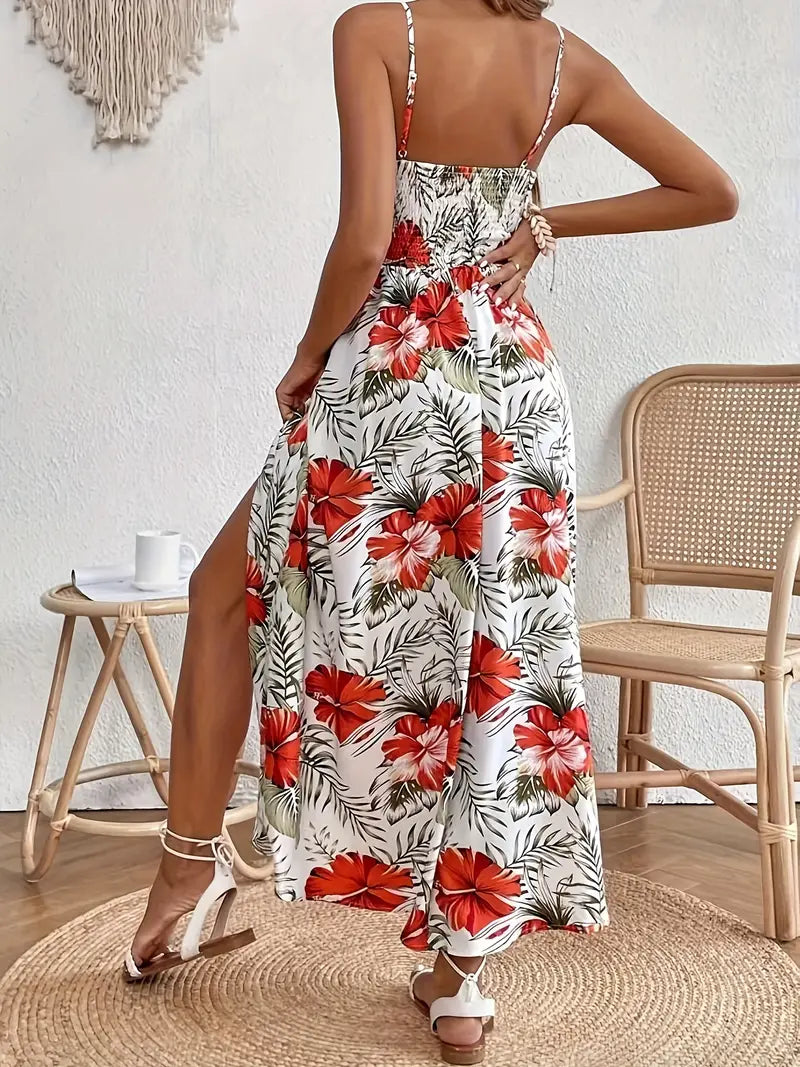 Floral Spaghetti Strap Dress