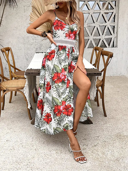 Floral Spaghetti Strap Dress